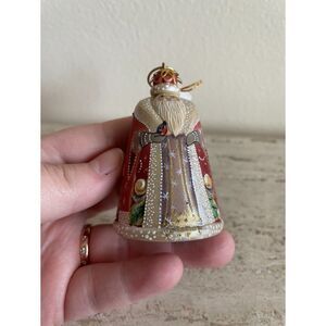 G. DeBrekht Hand Painted Santa Ornament